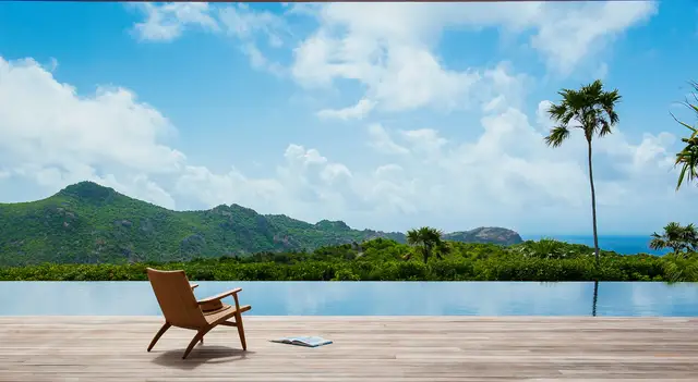 Villa pool, Gouverneur shimmer at Villa Jasmine in St Barts - St Barts luxury vacation rental