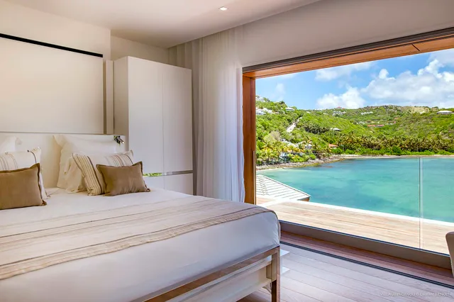 bedroom 2 ocean view at Villa Javacanou in St Barts - St Barts luxury vacation rental