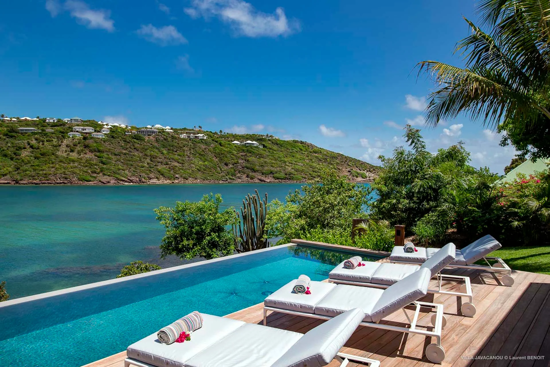 pool ocean view at Villa Javacanou in St Barts - St Barts luxury vacation rental
