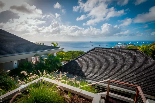 view from solarium at Villa Jocapana in St Barts - St. Barts Villa Rental