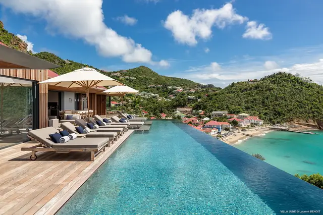 Private pool, Corossol calm at Villa June in St Barts - St. Barts Villa Rental