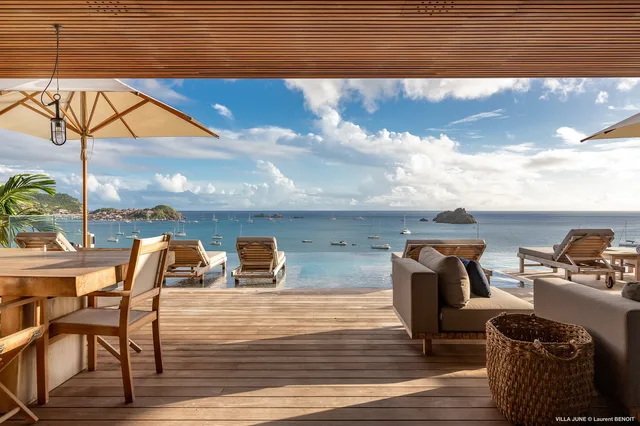 terrace at Villa June in St Barts - St. Barth Villa Rental
