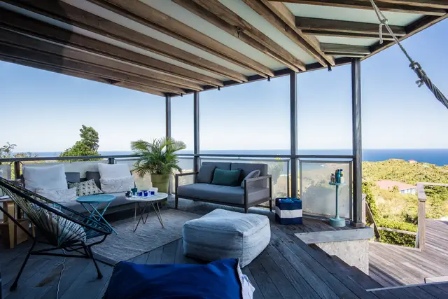 terrace at Villa Kaya in St Barts - St. Barts Villa Rental