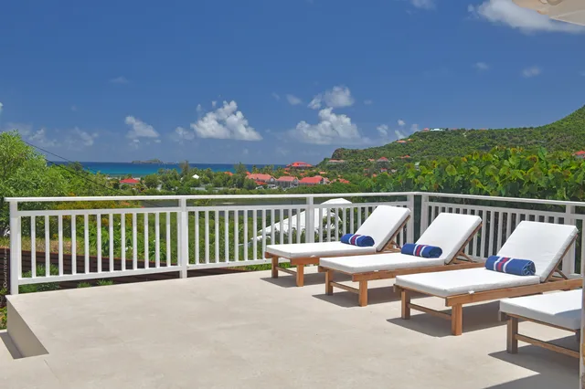 terrace at Villa Kir Royal in St Barts - St. Barts Villa Rental