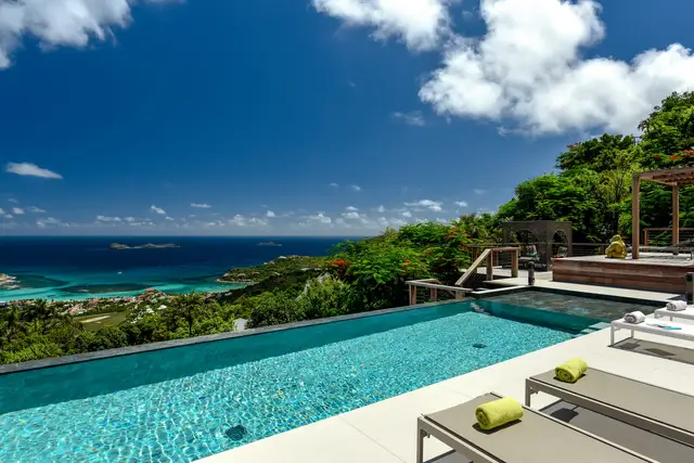 pool at Villa Krystel in St Barts - St. Barth Villa Rental