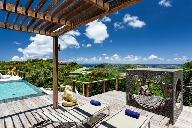 pool at Villa Krystel in St Barts - St. Barth Villa Rental