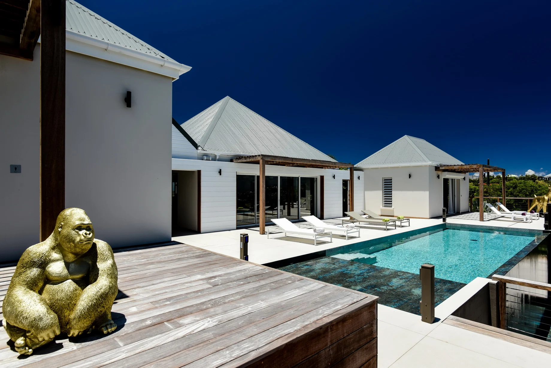 terrace at Villa Krystel in St Barts - St Barts luxury vacation rental