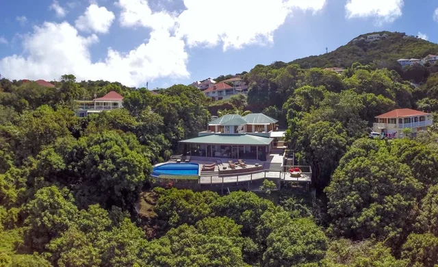 aerial view 01 at Villa Kuban in St Barts - St. Barts Villa Rental