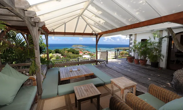 terrace at Villa Kyody in St Barts - St. Barts Villa Rental