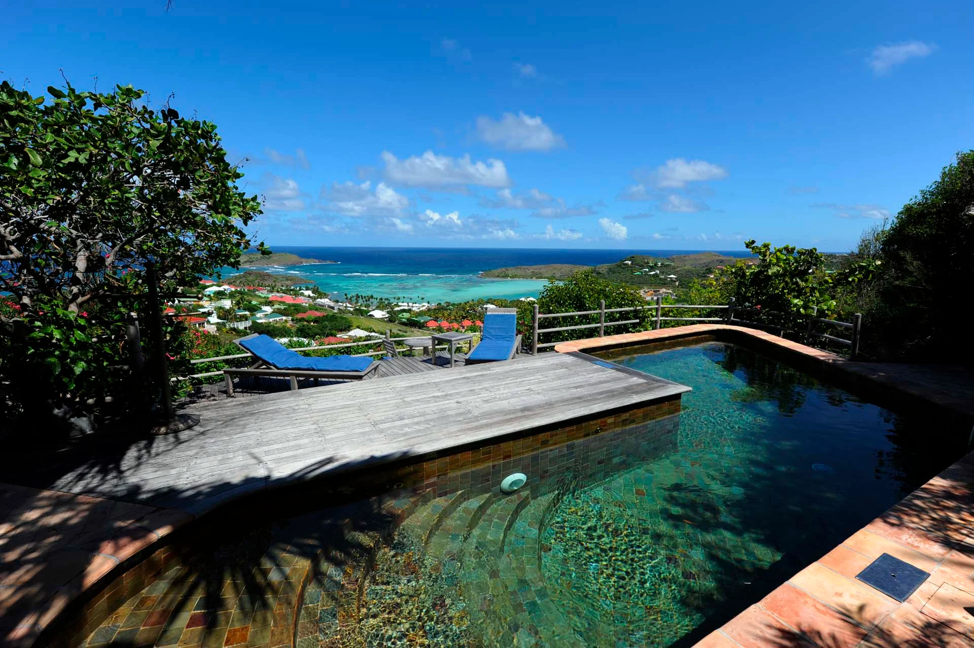 pool ocean view at Villa Kyody in St Barts - St Barts luxury vacation rental