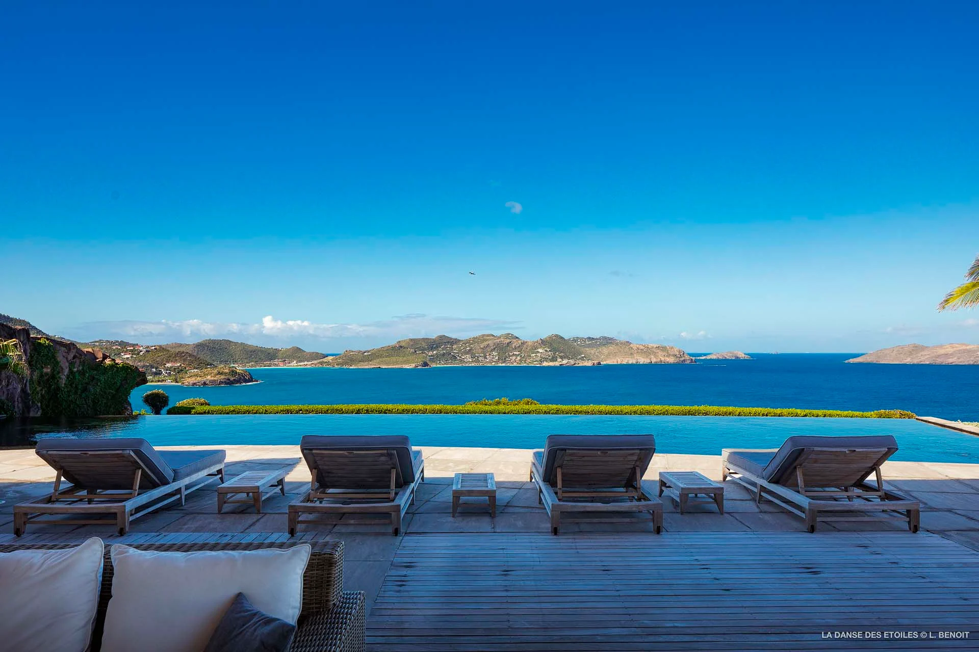 Danse des Etoiles - pool ocean view at Villa La Danse des Etoiles in St Barts - St Barts luxury vacation rental