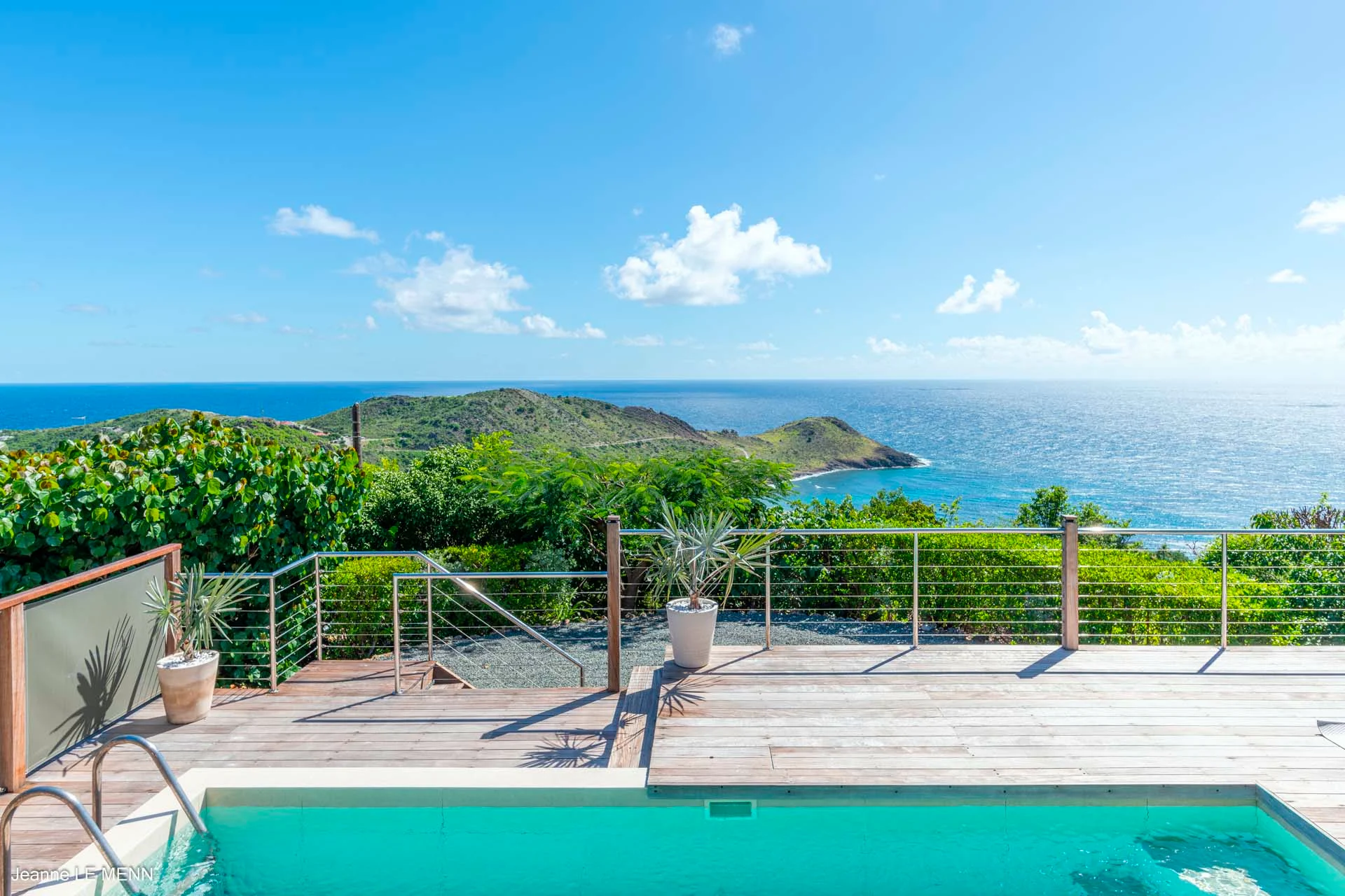 Magnifica - pool ocean view at Villa La Magnifica in St Barts - St Barts luxury vacation rental