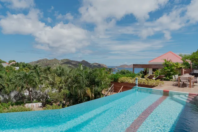 pool at Villa La Maison Rouge in St Barts - St. Barts Villa Rental