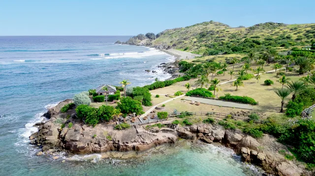 terrace at Villa La Vie en Rose in St Barts - St. Barts Villa Rental