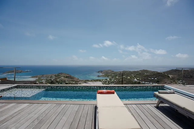 pool at Villa La Vue in Deve - St. Barth Villa Rental