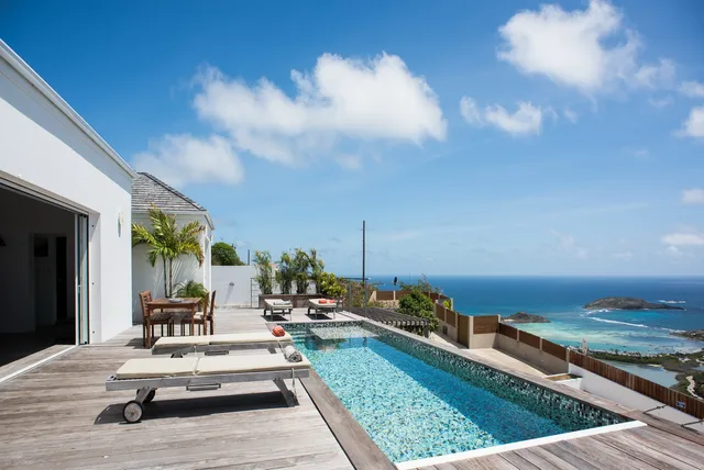 pool at Villa La Vue in St Barts - St. Barts Villa Rental