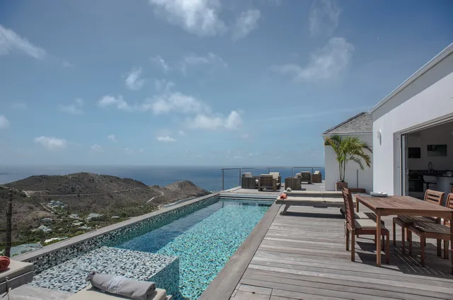 pool at Villa La Vue in St Barts - St. Barts Villa Rental