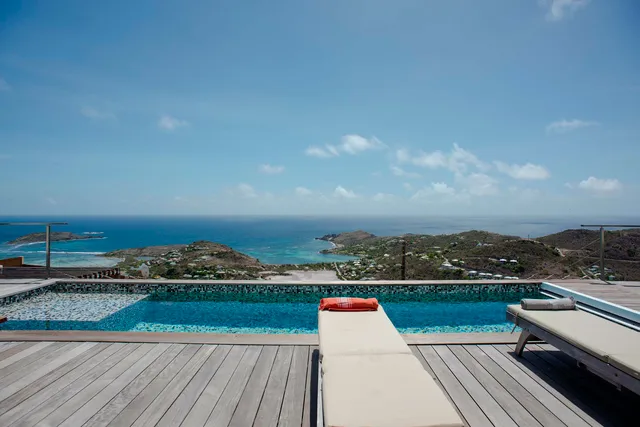 Vue - Pool at Villa La Vue in St Barts - St. Barts Villa Rental