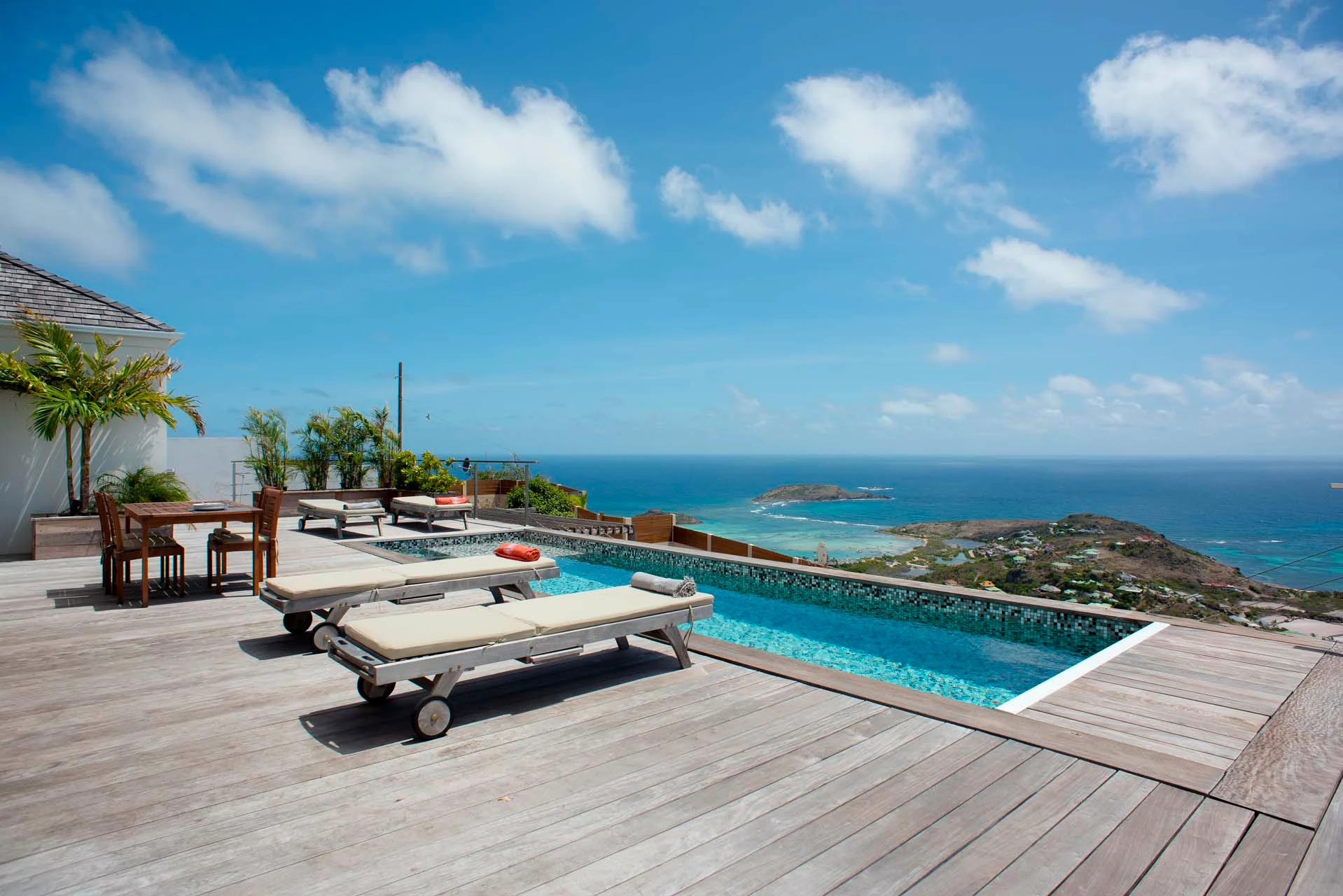 Vue - pool at Villa La Vue in St Barts - St Barts luxury vacation rental
