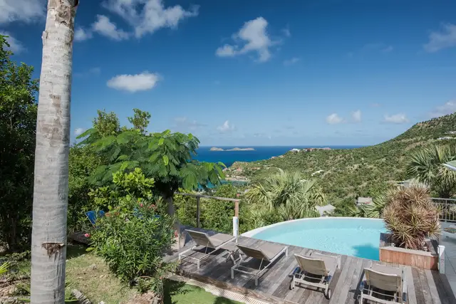 pool at Villa Lataniers in St Barts - St. Barts Villa Rental