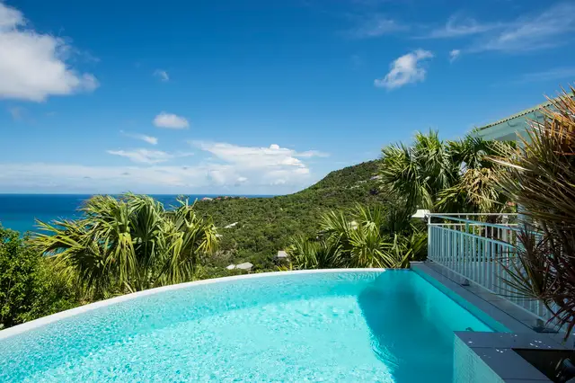 pool at Villa Lataniers in St Barts - St. Barth Villa Rental
