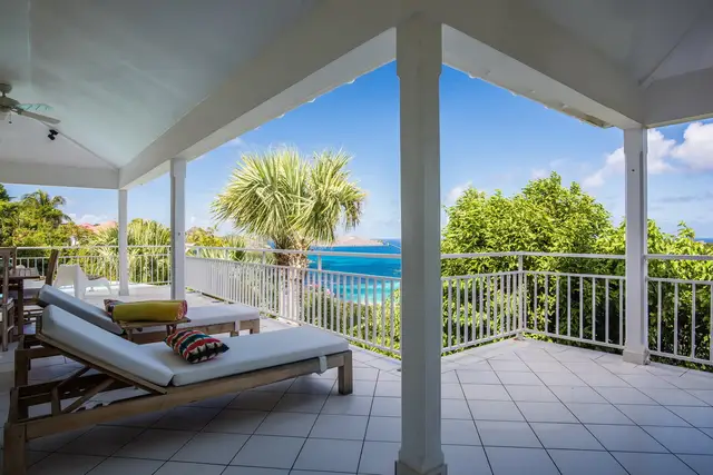 terrace at Villa Lataniers in St Barts - St Barts luxury vacation rental