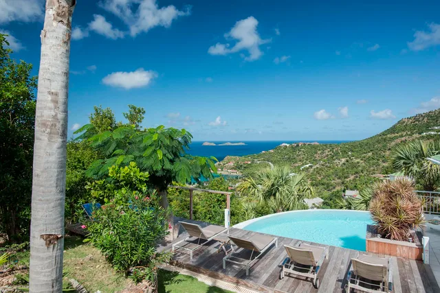deck pool at Villa Lataniers in St Barts - St. Barts Villa Rental