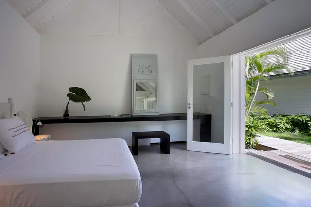 Manoir de Lorient bedroom 02 garden view at Villa Le Manoir de Lorient in St Barts - St Barts luxury vacation rental