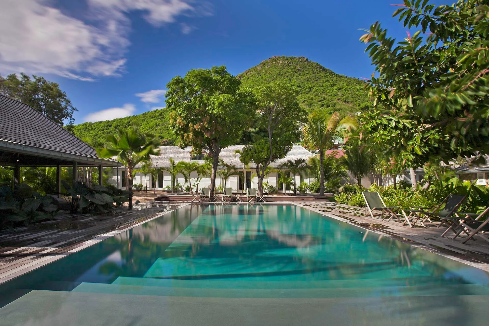 Manoir de Lorient garden pool views at Villa Le Manoir de Lorient in St Barts - St Barts luxury vacation rental