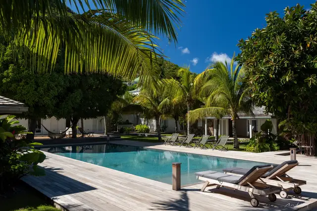 pool at Villa Le Manoir de Lorient in St Barts - St. Barts Villa Rental
