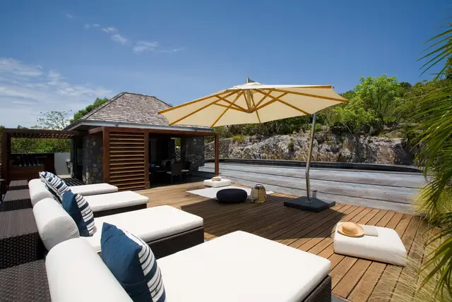 pool at Villa Le Manoir de Lurin in St Barts - St. Barts Villa Rental