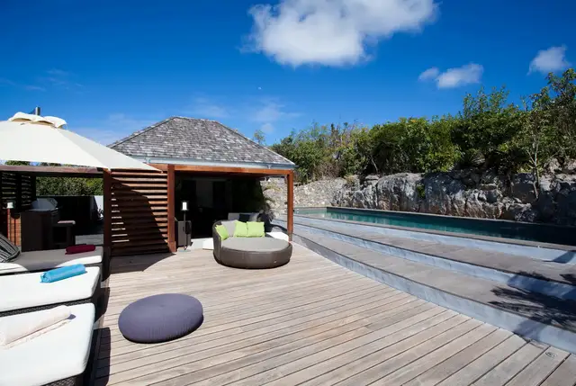 pool at Villa Le Manoir de Lurin in St Barts - St. Barth Villa Rental
