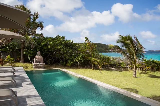 pool at Villa Le Moulin in St Barts - St. Barth Villa Rental