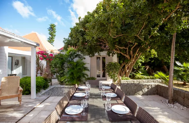 terrace at Villa Le Moulin in St Barts - St Barts luxury vacation rental