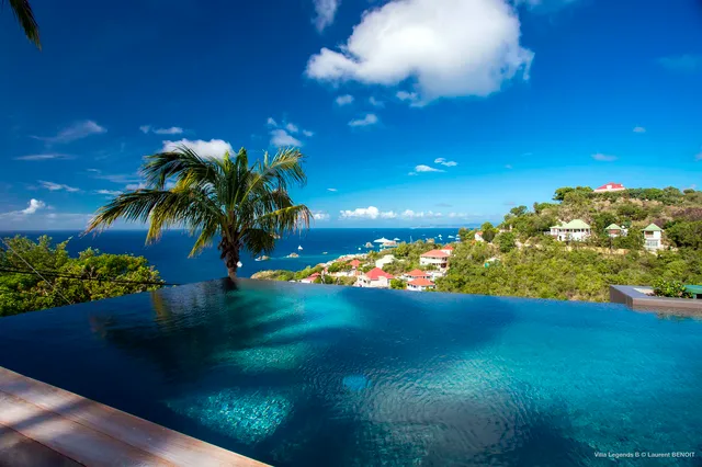 B pool ocean view at Villa Legends B in Lurin - St. Barth Villa Rental