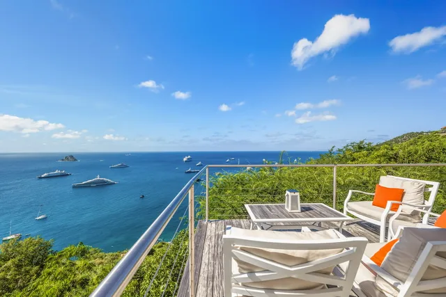 terrace at Villa L’Enclos in St Barts - St Barts luxury vacation rental