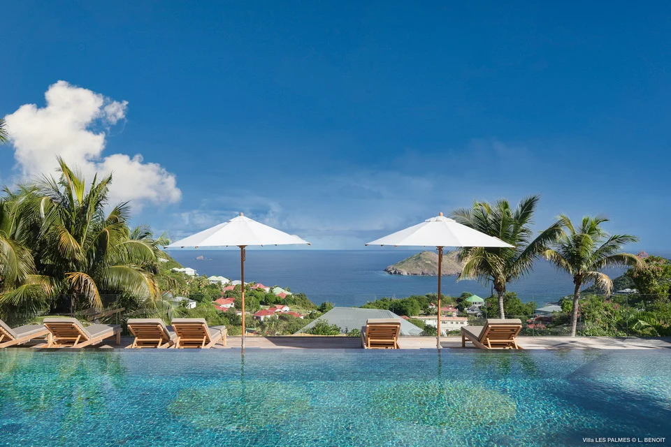 pool at Villa Les Palmes in St Barts - St Barts luxury vacation rental