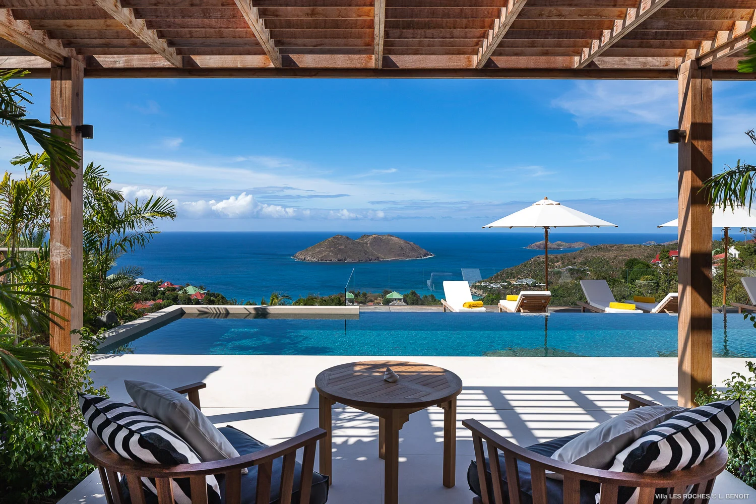 pool at Villa Les Roches in St Barts - St Barts luxury vacation rental