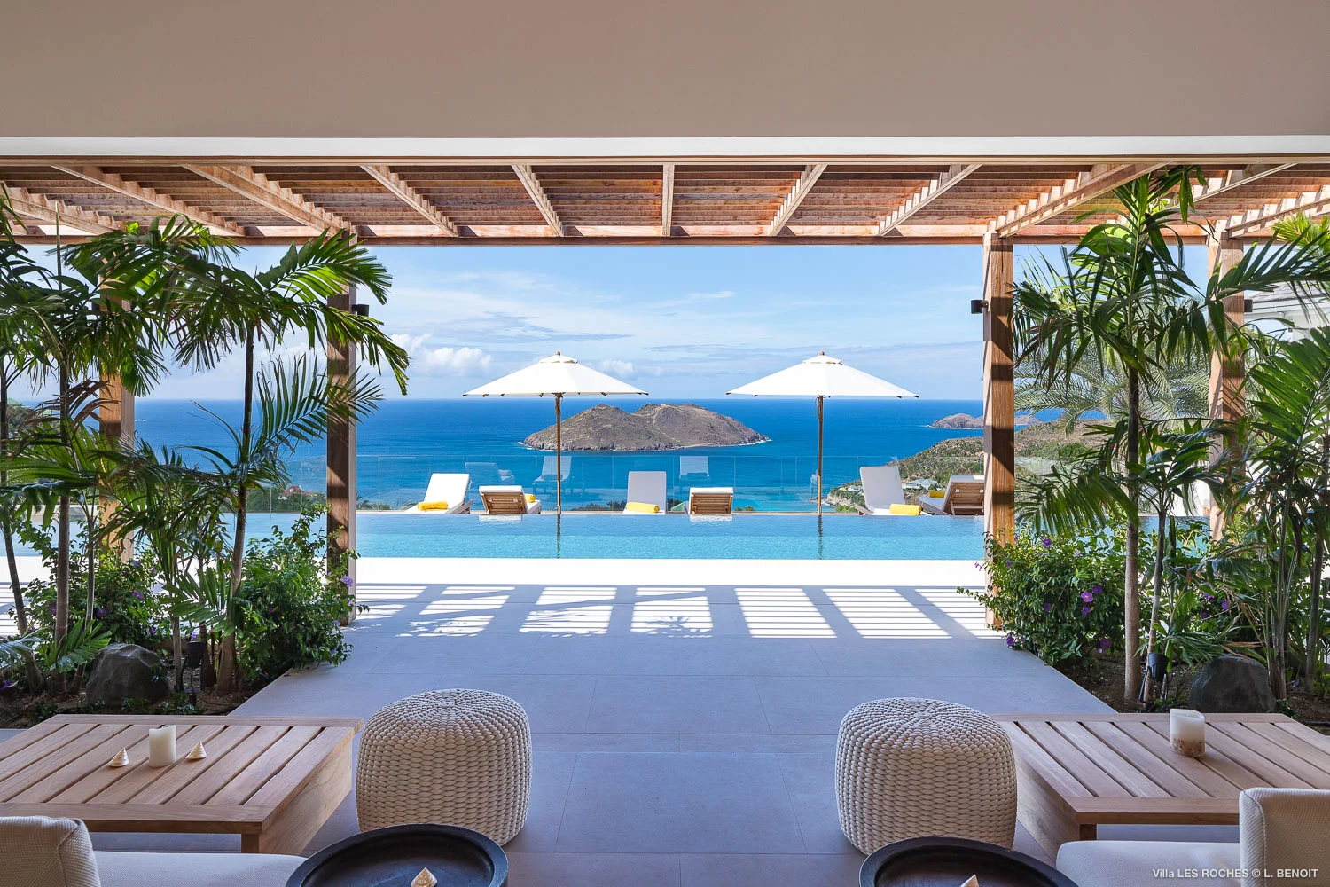 pool at Villa Les Roches in St Barts - St Barts luxury vacation rental