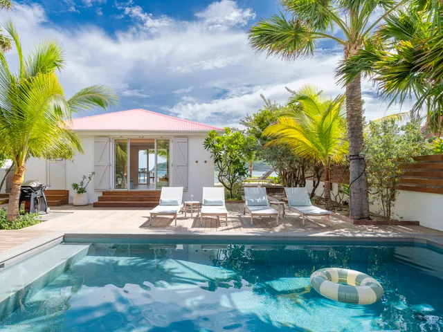 pool at Villa Les Sables in St Barts - St. Barts Villa Rental