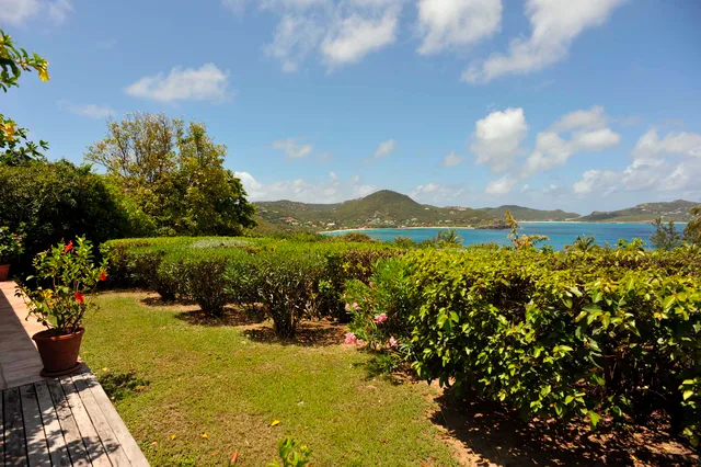 garden ocean view at Villa Lin in St Barts - St Barts luxury vacation rental