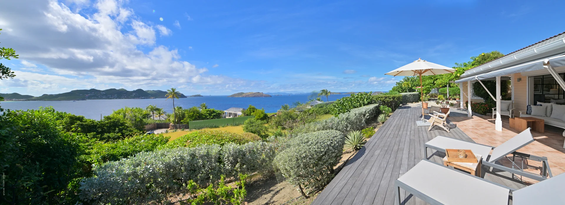 terrace at Villa Lin in St Barts - St Barts luxury vacation rental