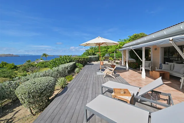 terrace at Villa Lin in St Barts - St. Barts Villa Rental