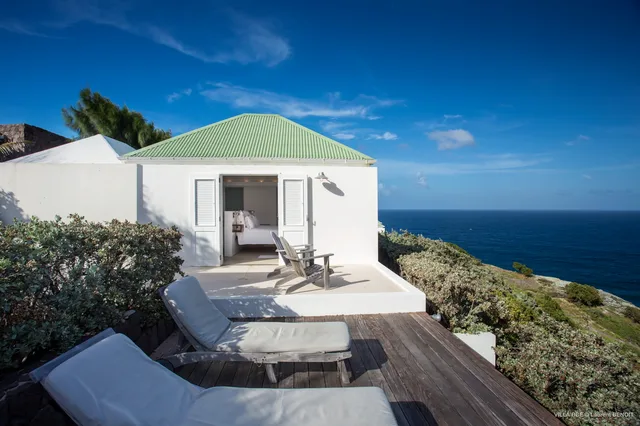 terrace at Villa Little Caramba in St Barts - St. Barts Villa Rental
