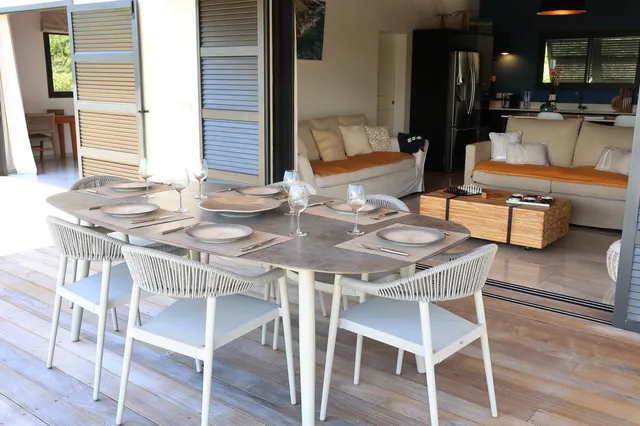Outside Dining at Villa Luffy in St Barts - St Barts luxury vacation rental