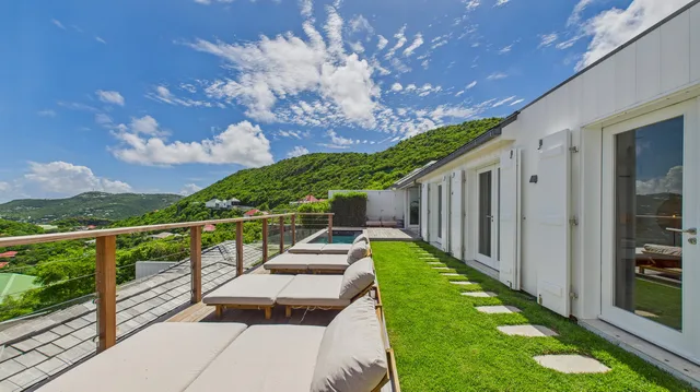 terrace at Villa Lune in St Barts - St Barts luxury vacation rental