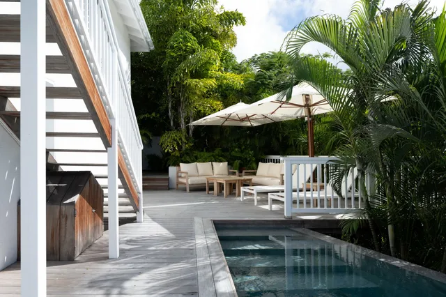 pool at Villa Luz in St Barts - St. Barts Villa Rental