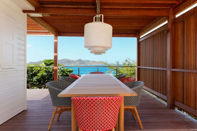 Outside Dining at Villa Manava in St Barts - St. Barts Villa Rental