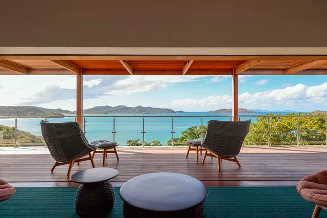 Outside living at Villa Manava in St Barts - St. Barth Villa Rental