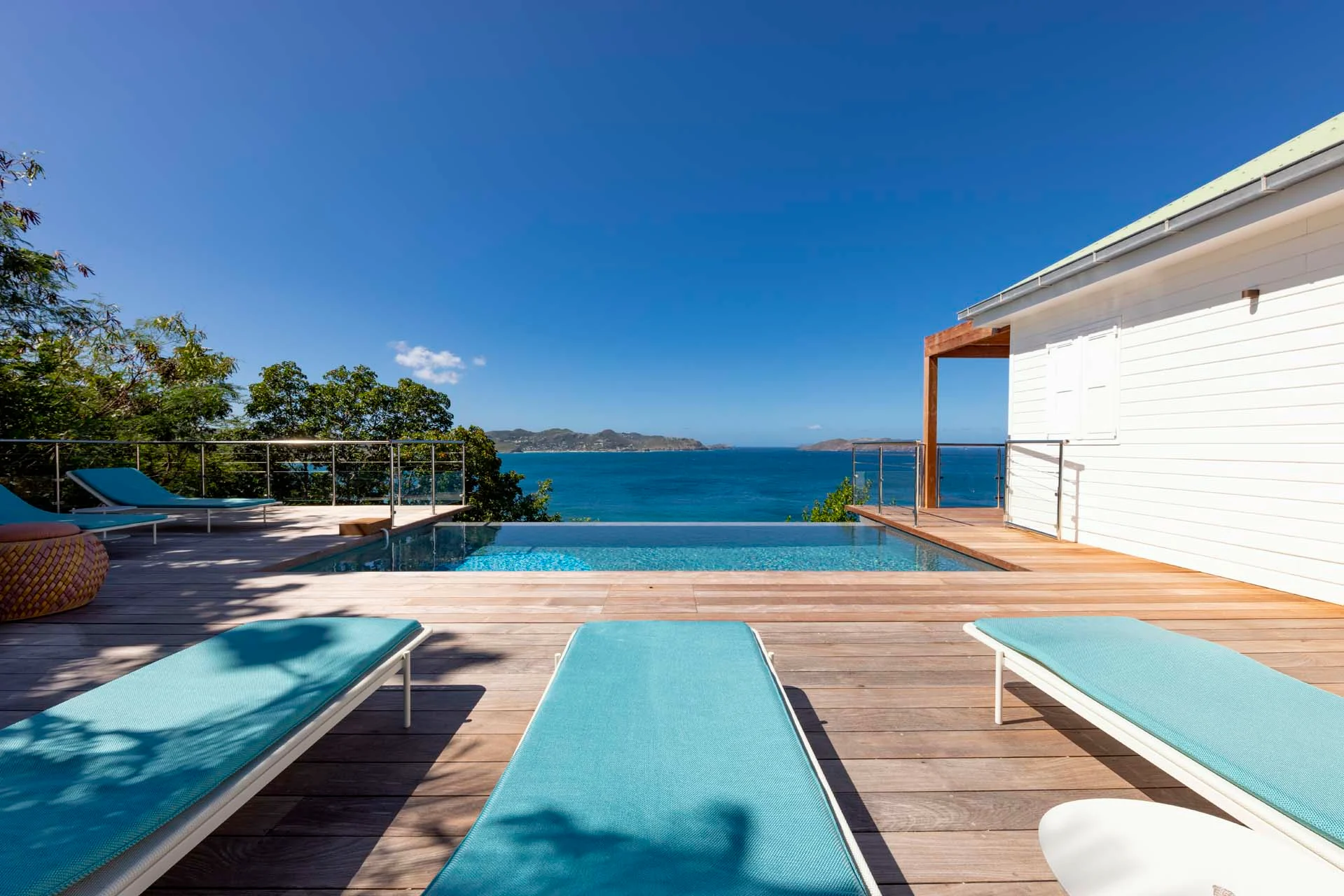 pool ocean view at Villa Manava in St Barts - St Barts luxury vacation rental